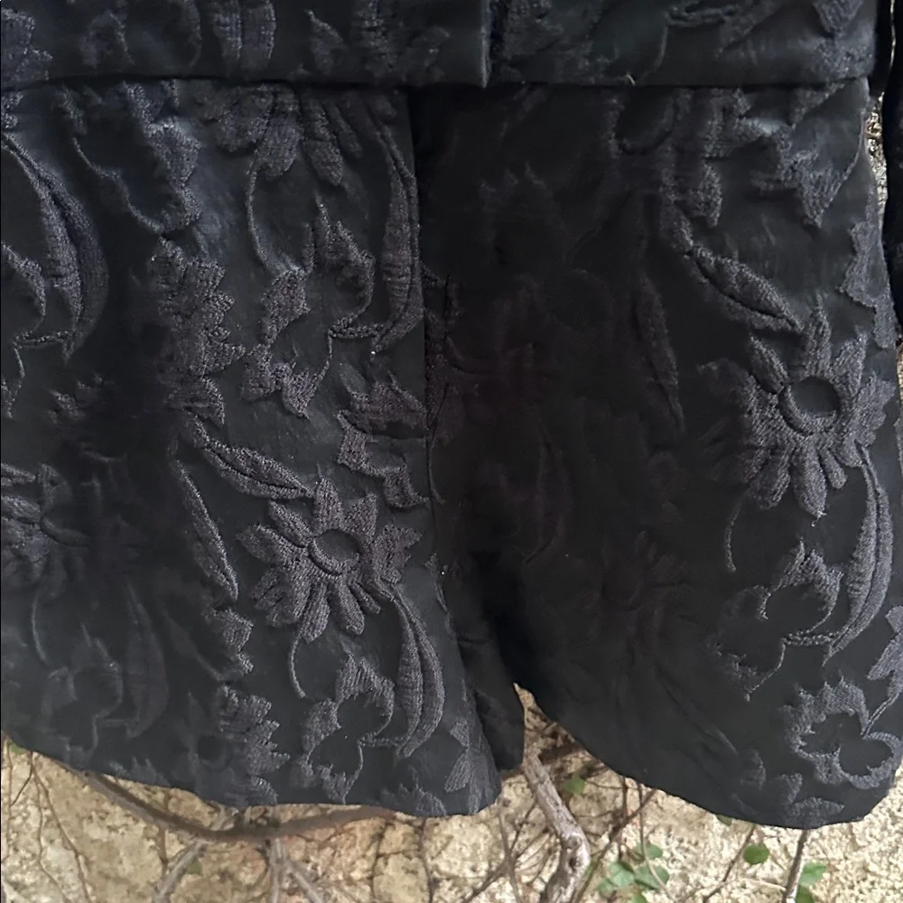 Alexis Black Textured Romper